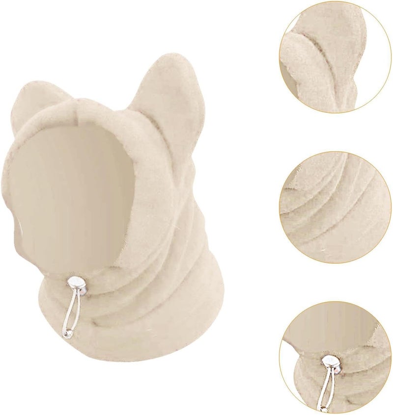Leefasy Dog Winter Hat Dogs Ears Cover Thickened Soft Earmuffs Ears Wrap for Puppy Pets Small, Medium, Large Dogs Small Animal Camping, S - Image 3